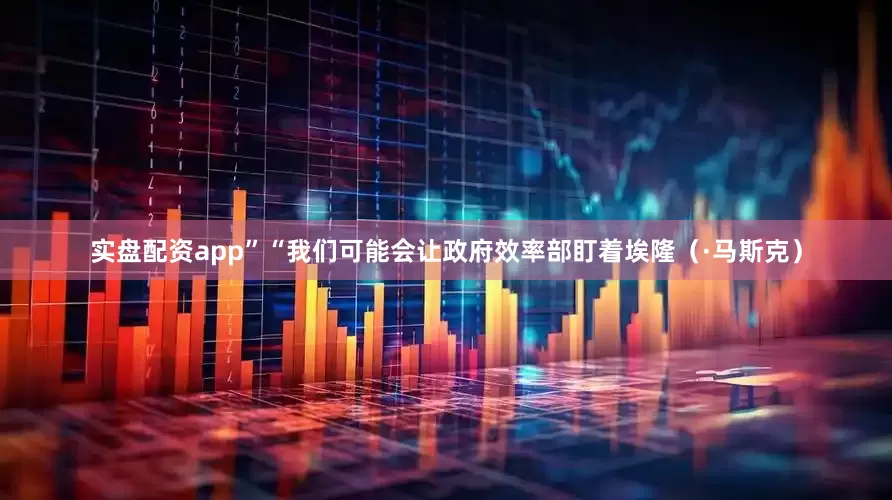 实盘配资app”“我们可能会让政府效率部盯着埃隆（·马斯克）